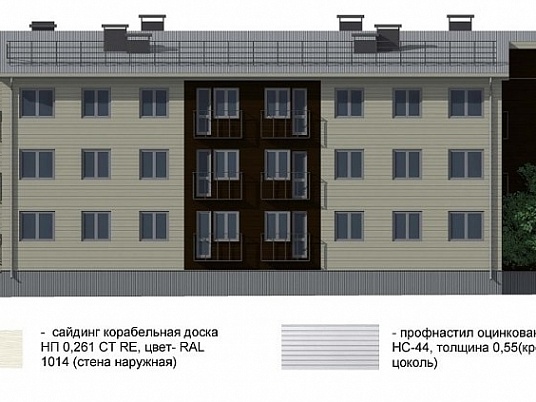 Реконструкция трехэтажного 24 квартирного жилого дома в пос. Решетиха, Московской области