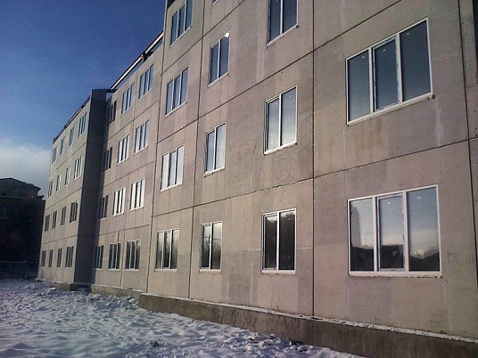 Ремонт фасада 4х этажного многоквартирного дома в г. Гаджиево, Мурманской области 