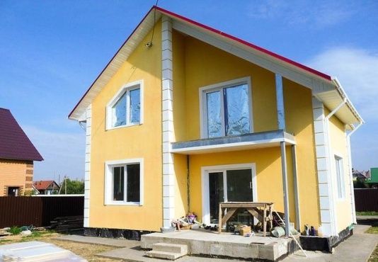 Строительство коттеджа по проекту КОМФОРТ в Москве